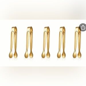 New Mini Gold Coffee & Tea Accessory Tongs